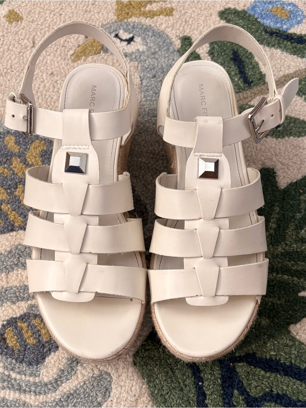Marc Fischer “Joven” Espadrille Wedge Sandal Size 8.5 Women’s